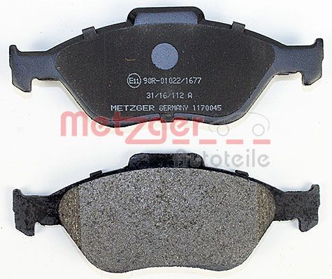 METZGER 1170045 Bremsbelagsatz, Scheibenbremse
